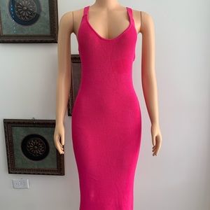 Zara Hot Pink Sweater Dress